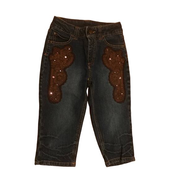 Mary-Kate & Ashley Cropped Jeans Youth Size 12 - Picture 1 of 4